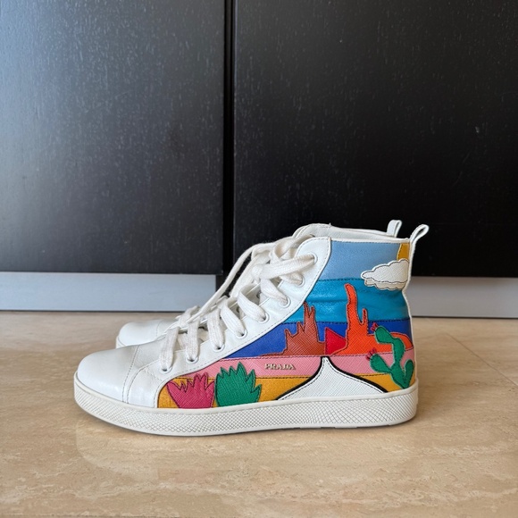 Prada Dessert High Top Sneakers - Picture 1 of 7